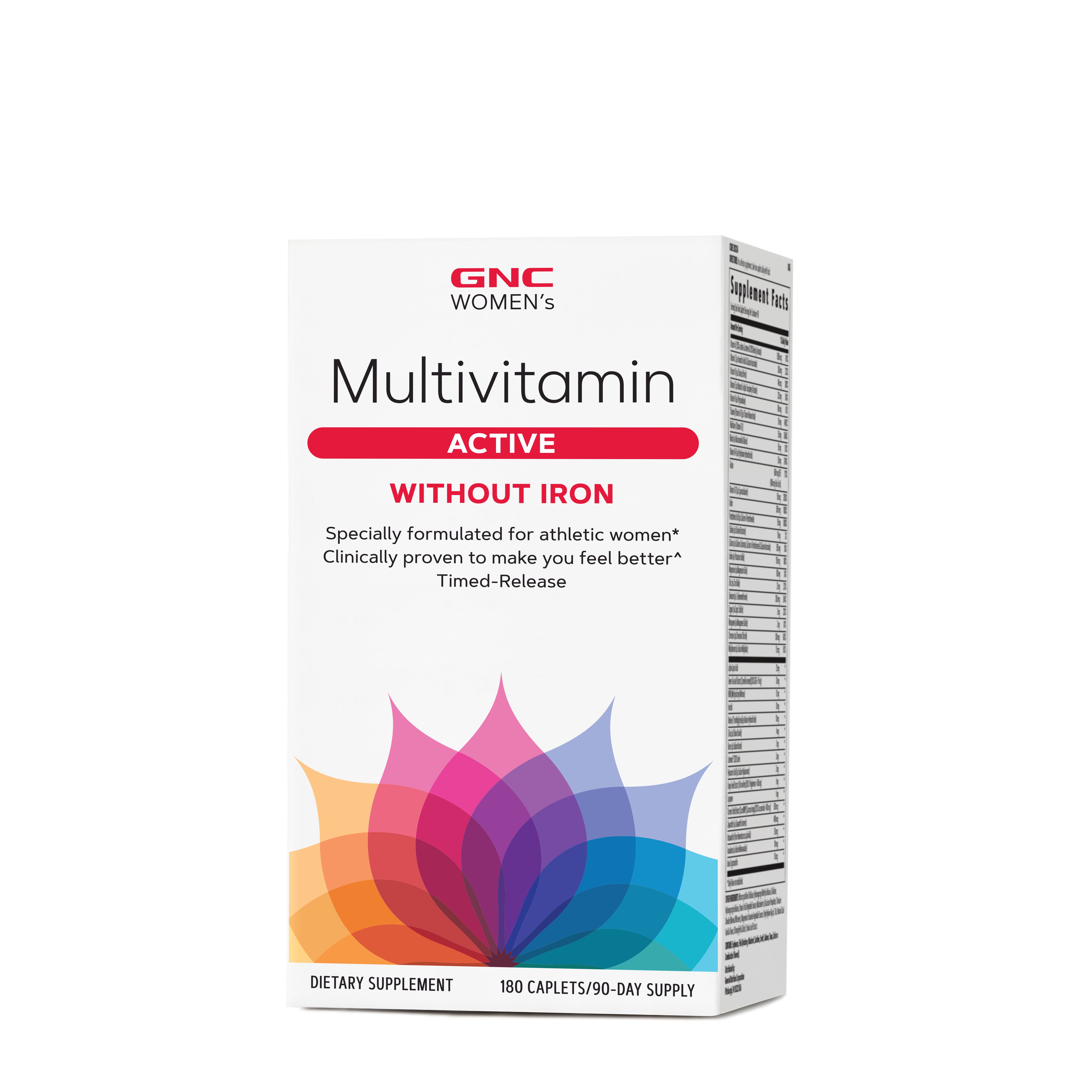 Multivitamin Active without Iron 180 Caplets GNC